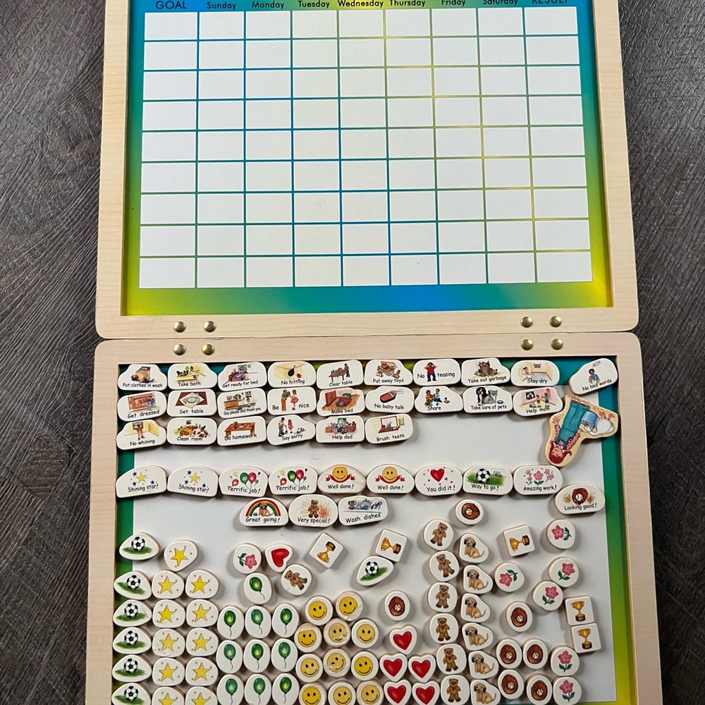 Melissa and Doug magnetic wood responsibility learning chart